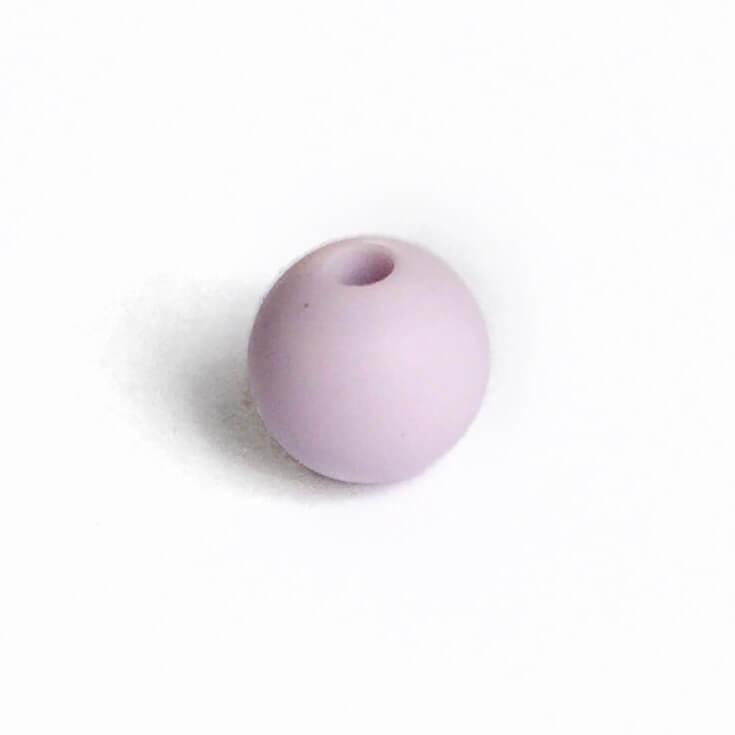 15мм (лаванда) кругла, силіконова намистина, фото 1