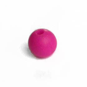 15мм (малина) кругла, силіконова намистина