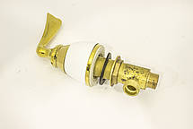 Кран врізний у ванну або умивальник, змішувач для гідромасажної ванни, (NX-045) Золото, фото 2