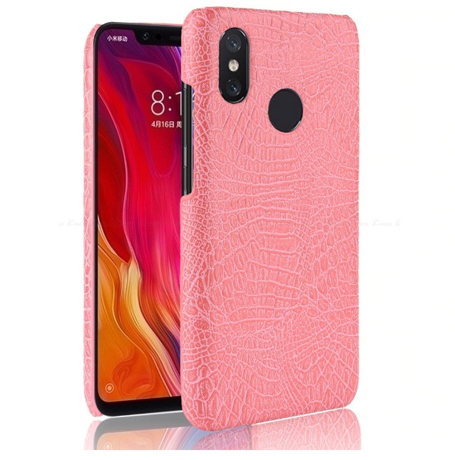Чохол накладка Croco Style для Huawei P Smart Plus Рожевий