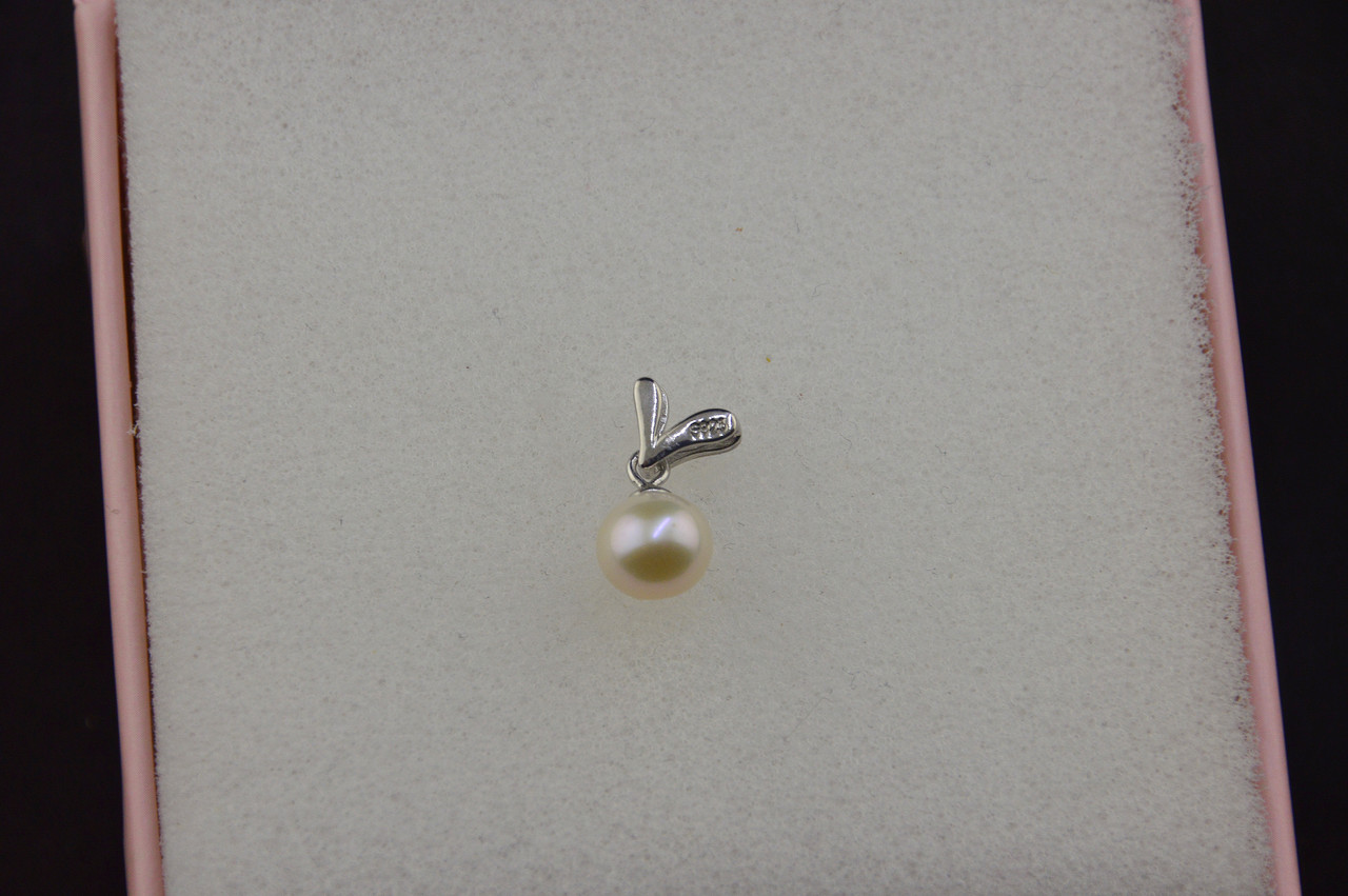 Срібна підвіска з натуральним каменем перлів срібло 925 проба