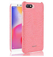 Чохол накладка Croco Style для Xiaomi Redmi 6A Рожевий