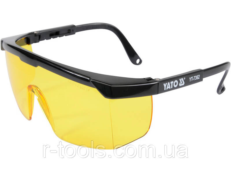 Окуляри захисні робочі жовті Yato YT-7362