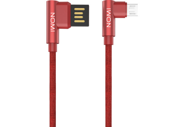 Кабель Nomi DCPQ 10m USB micro 1м Red