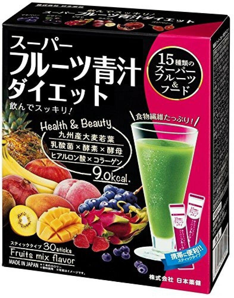 Nippon Pharmaceutical Yakken Super Fruit ＆ Aojiru порошок соку, 30 пакетів