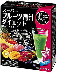 Nippon Pharmaceutical Yakken Super Fruit ＆ Aojiru порошок соку, 30 пакетів. До 10/2027