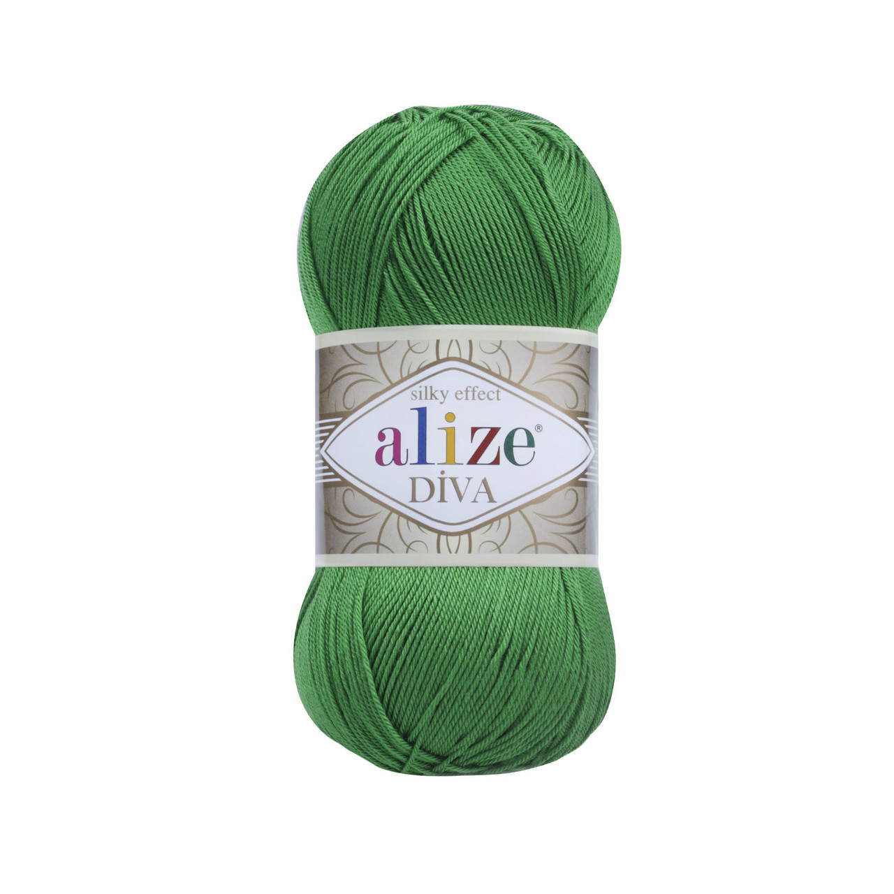 Alize DIVA (Алізе Діва) № 123 смарагд (Пряжа, нитки для в'язання)
