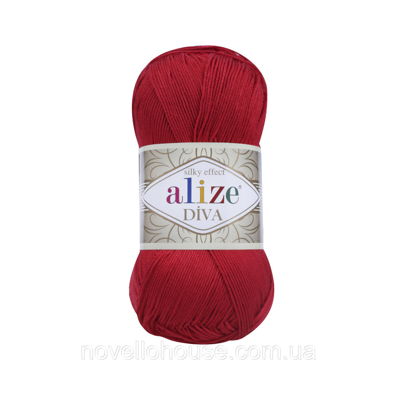 Alize DIVA (Алізе Діва) № 106 червоний (Пряжа, нитки для в'язання)