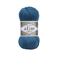 Alize DIVA (Алізе Діва) № 646 темно-бірюзовий (Пряжа, нитки для в'язання)