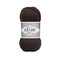 Alize DIVA (Алізе Діва) № 26 коричневий (Пряжа, нитки для в'язання)