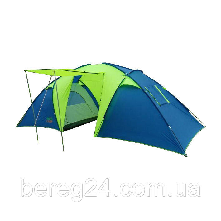 Палатка 6 местная с тамбуром Green Camp 1002 - фото 1 - id-p928744418