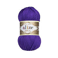 Alize DIVA (Ализе Дива) № 252 фиолетовый (Пряжа, нитки для вязания)
