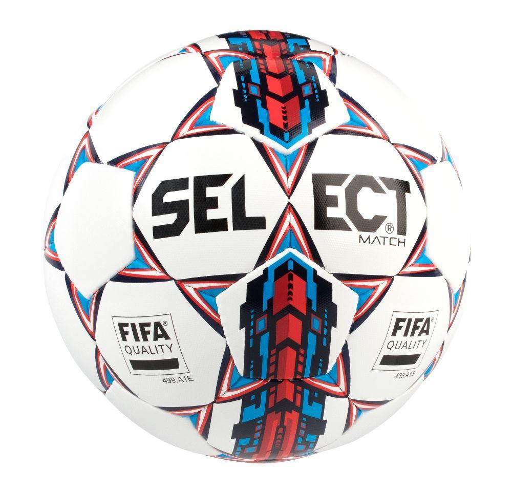 М'яч футбольний Select Match FIFA р. 5 (367532-016) White/Blue