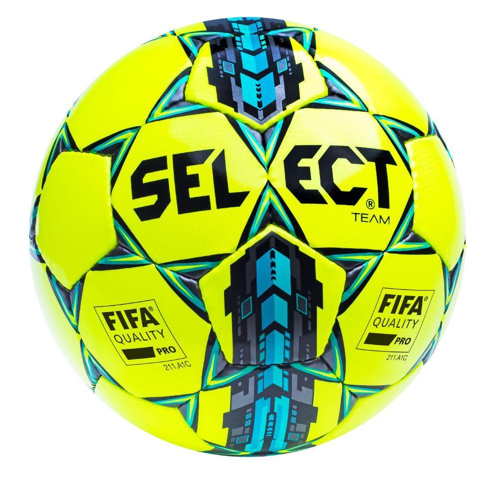 М'яч футбольний Select Team (FIFA Approved) р. 5 (367552-308) Yellow/Blue