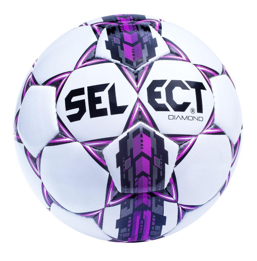 М'яч футбольний Select Diamond New р. 4 (85532-311) White/Grey/Violet