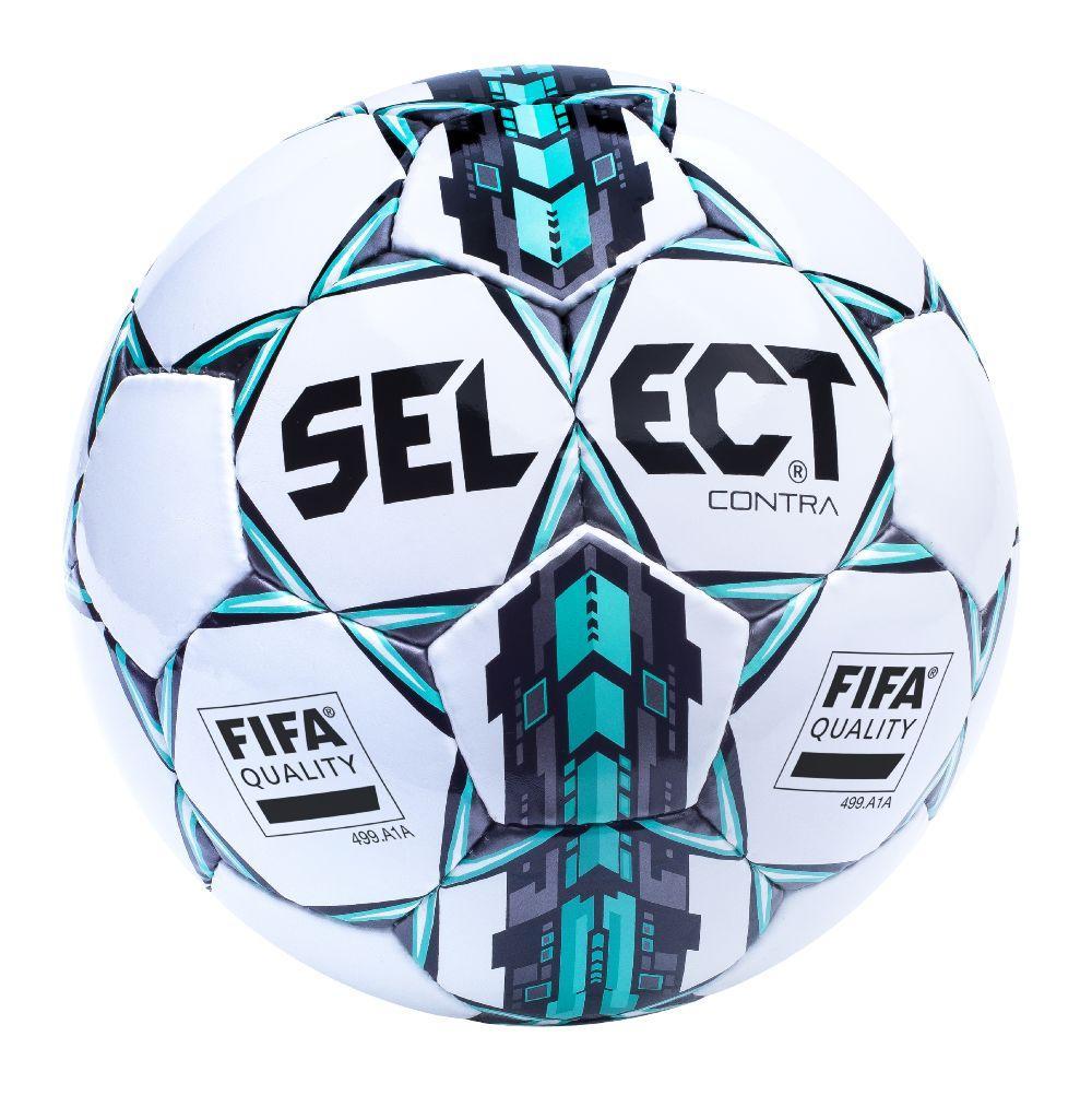 М'яч футбольний Select Contra (FIFA Inspected) р. 4 (365512-305) White/Grey/Blue
