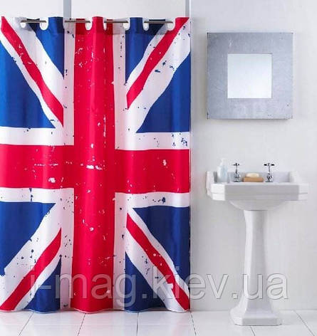 Шторка для душу ванної Британський прапор, фото 2