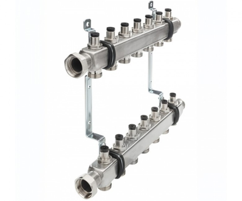 Колектор для теплої підлоги TECE logo 2 контури з неіржавкої сталі