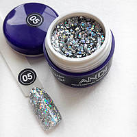 Гліттер гель ANDI Prof №5
