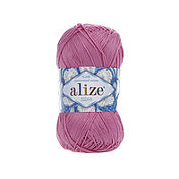 Alize MISS (Мисс) № 264 ярко-розовый (Хлопковая пряжа, нитки для вязания)