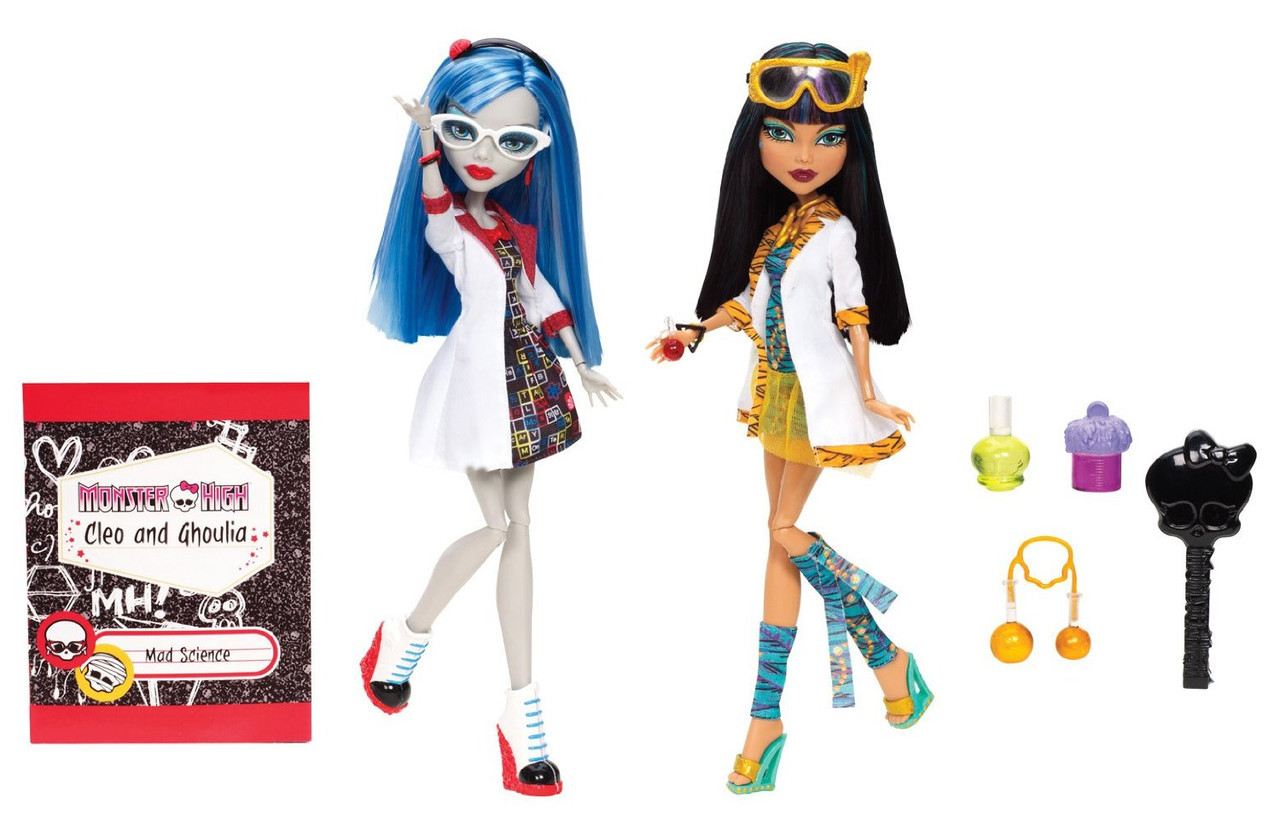 Набір ляльок Mad Science and Cleo Ghoulia Yelps Божевільна Наука Клео і Гулія Йелпс