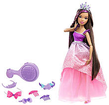 Barbie Dreamtopia Endless Hair Kingdom Brunette Лялька Барбі 43 см Казково-довге волосся Брюнетка