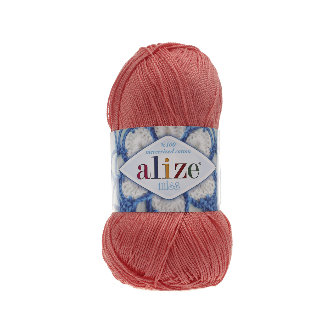 Alize MISS (Міс) № 619 кораловий (Бавовняна пряжа, нитки для в'язання)