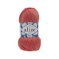 Alize MISS (Міс) № 619 кораловий (Бавовняна пряжа, нитки для в'язання)