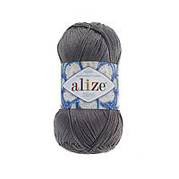 Alize MISS (Міс) № 476 темно-сірий (Бавовняна пряжа, нитки для в'язання)
