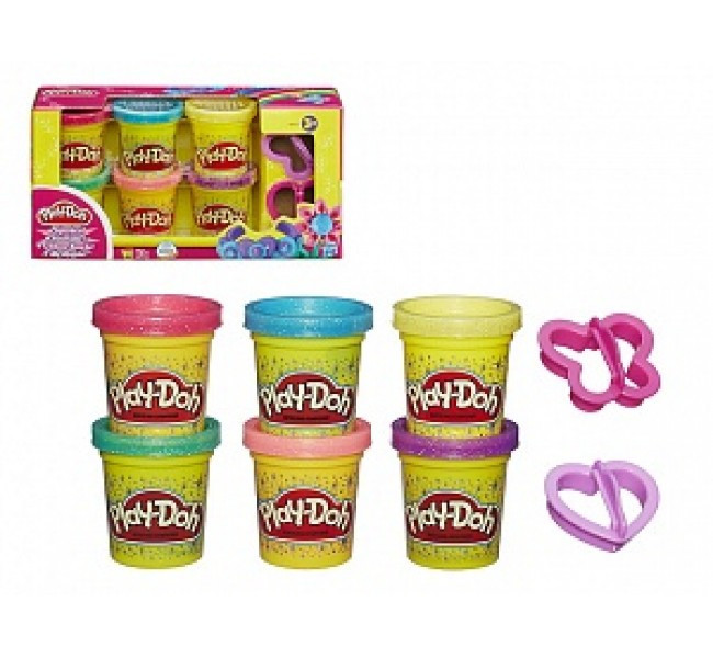 Play Doh Набір пластиліну Блискуча колекція 6 баночок A5417 Hasbro