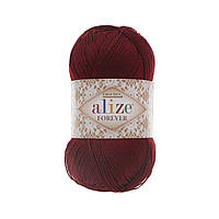 Alize FOREVER (Форевер) № 339 бордо (Пряжа мікрофібра, нитки для в'язання)