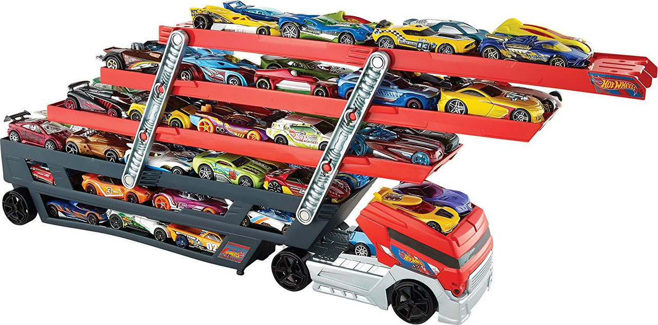 Hot Wheels Великий автовоз перевізник Mega Hauler на 50 машинок