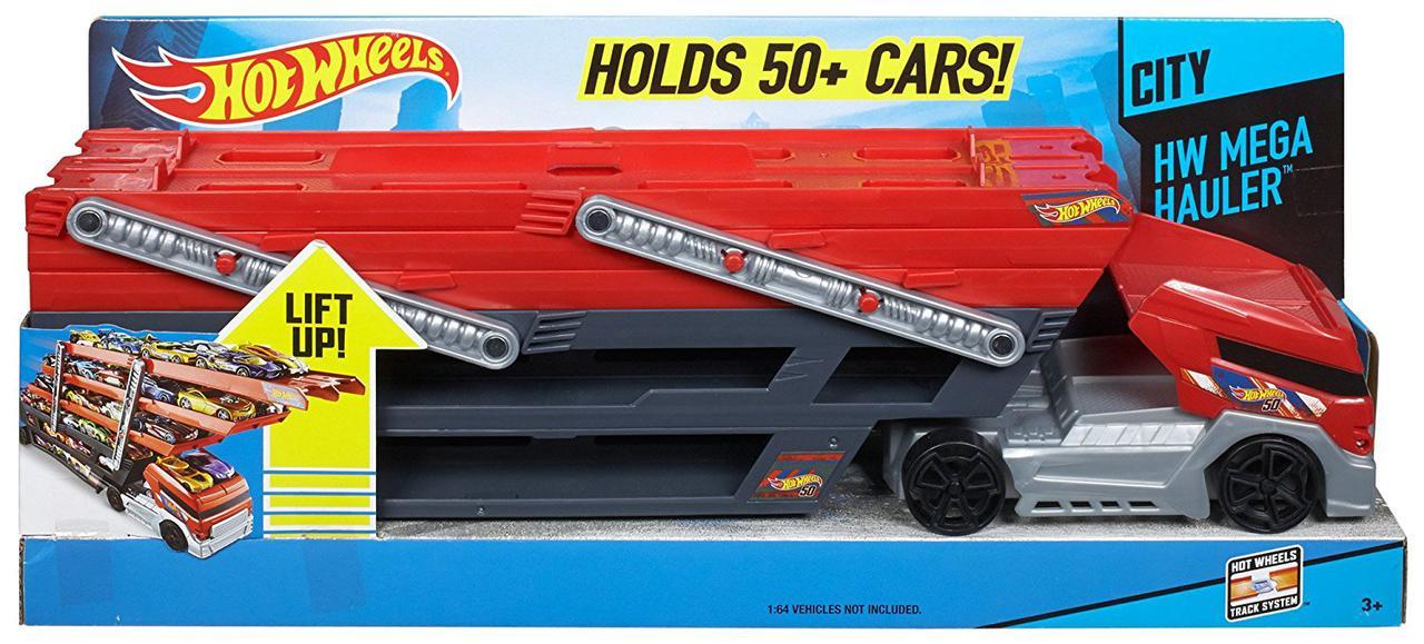 Hot Wheels Великий автовоз перевізник Mega Hauler на 50 машинок - фото 3 - id-p928682233