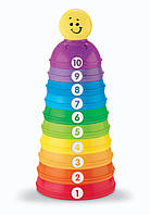 Fisher Price Пірамідка з формочок Маленький-великий W4472 Brilliant Basics Stack and Roll Cups