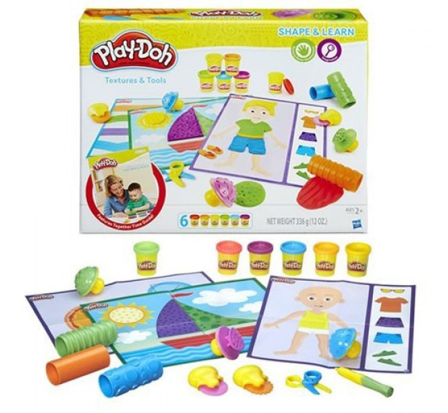Play-Doh Набір з пластиліном Текстури і форми Shape and Learn Textures