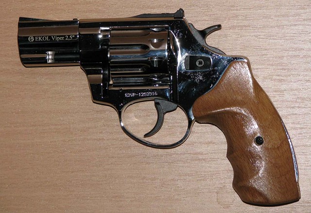 Револьвер під патрон Флобера Ekol Viper 3" хром бук, фото 1