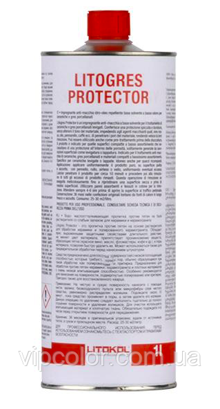 LITOGRES PROTECTOR Захисна просочення для полірованого керамограніта і кераміки LTGPRT0121 1 л