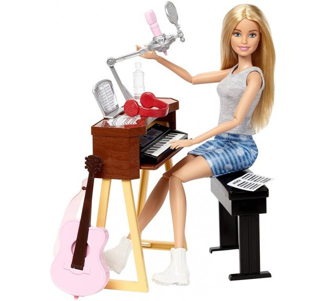 Ігровий набір Барбі з гітарою і піаніно Barbie Girls Music Blonde Activity, фото 1