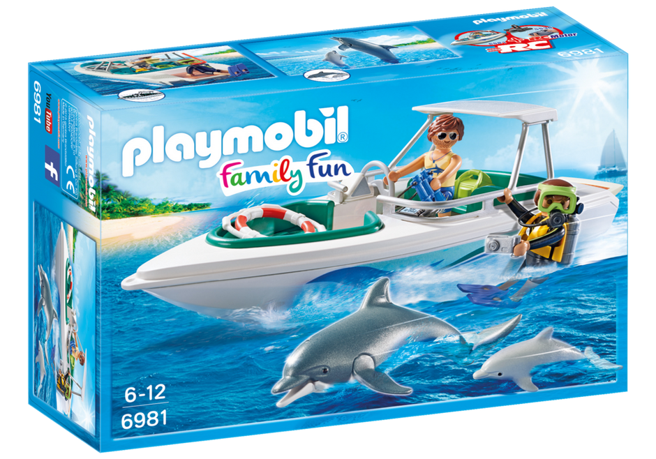 Playmobil 6981 Катер з дайверами і дельфны