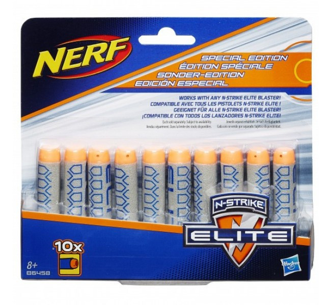 Комплект декорованих стріл для бластерів Nerf Elite 10 шт B6458 Hasbro, фото 1