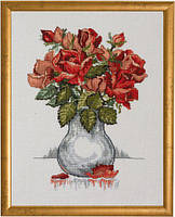 Набор для вышивания крестом ТМ Permin "Розы (Roses)" 70-0308