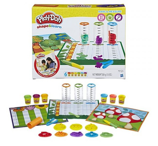 Набір пластиліну Play-Doh Shape and Learn Make and Measure, фото 1