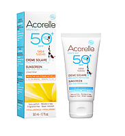 Органічний крем дитячий сонцезахисний SPF 50 Acorelle,50 мл