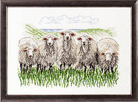 Набор для вышивания крестом ТМ Permin "Овцы (Sheep)" 70-7433