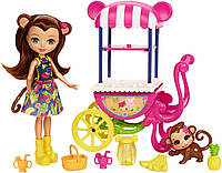 Ігровий набір ENCHANTIMALS Энчантималс Фруктова візок Fruit Cart Doll Set