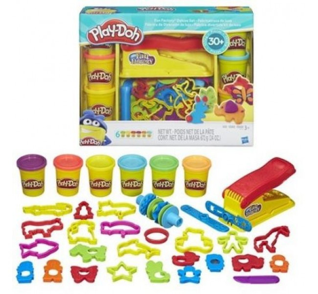 Play-Doh Набір пластиліну з формами Весела фабрика тварини Fun Factory Deluxe Set