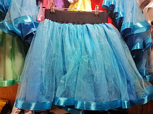 Дитяча святкова спідниця "Мірабель" голуба