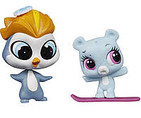 Набор из 2 фигурок Литл пет шоп Littlest Pet Shop Pet Pawsabilities Eliza Blue & Rad Slopington