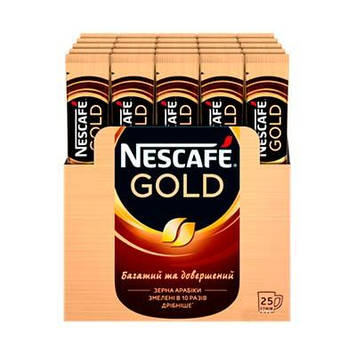 Кава розчинна Nescafe Gold 2 g x 25 шт х 12 уп