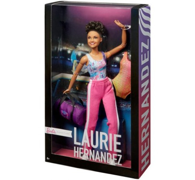 Кукла Барби Гимнастка Лаура Фернандез Laurie Hernandez Gymnast Barbie ...